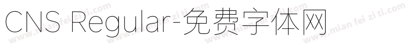 CNS Regular字体转换